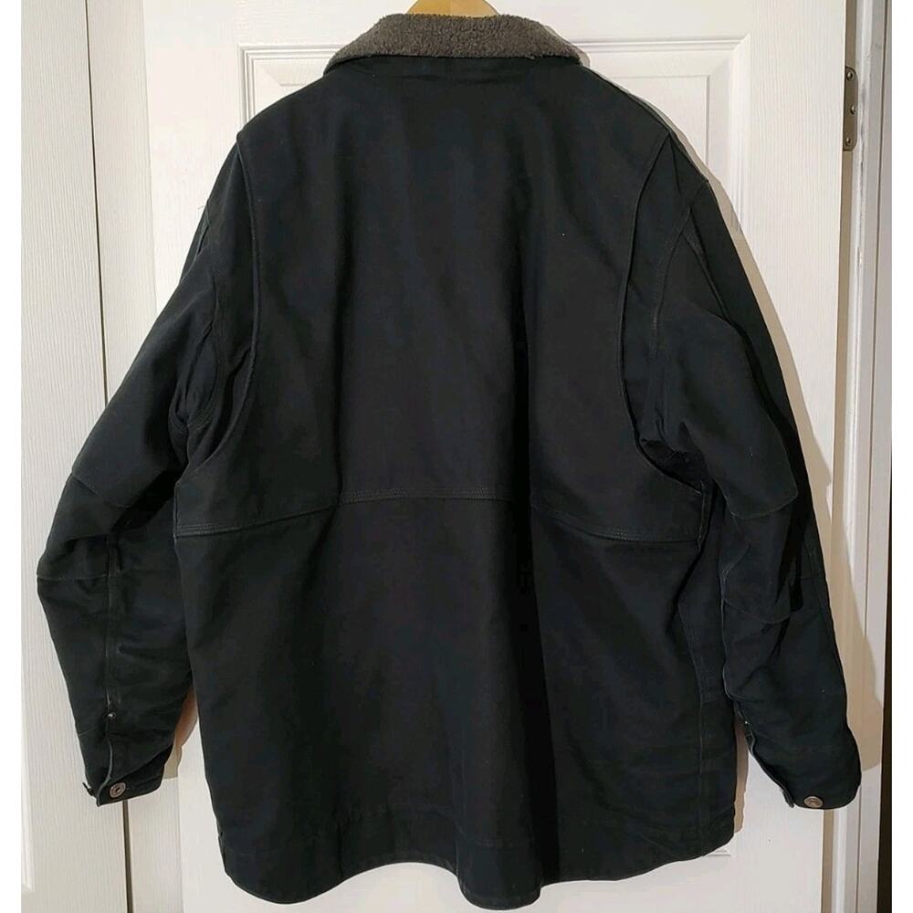 Men's Carhartt Full Swing Canvas Jacket Black 102707-001 Workwear - XXL - Picture 6 of 6